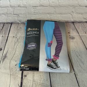 Storybook Costumes Dark Mad Hatter Girl’s Halloween Costume Leggings